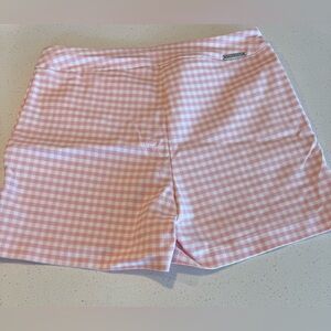 I Love Tyler Madison Lisa Techno Pink Gingham Women's Shorts Sz M